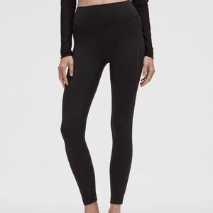 Lululemon Nulu Black High-Waisted Mesh-Panel Tights 25” NWT size 4